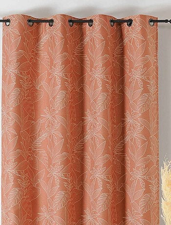 Rideau isolant épais motifs naturels