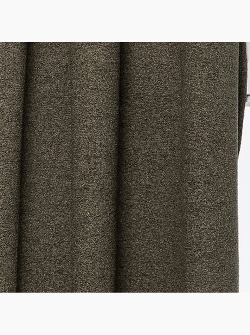 Rideau isolant et occultant  - Effet bouclette Kaki - Kiabi