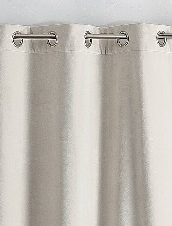 Rideau isolant et occultant en velours doublé polaire