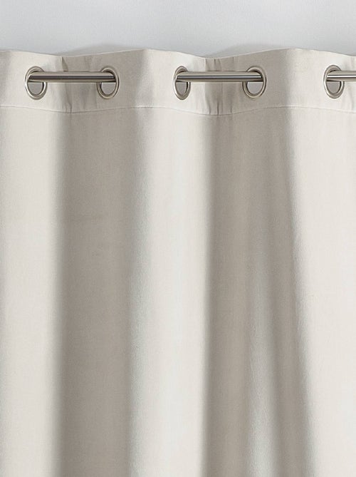 Rideau isolant et occultant en velours doublé polaire - Kiabi