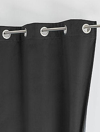 Rideau isolant et occultant en velours doublé polaire