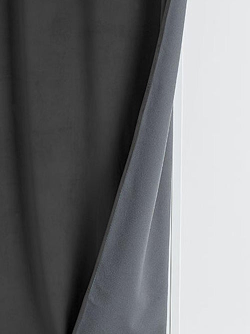 Rideau isolant et occultant en velours doublé polaire - Kiabi