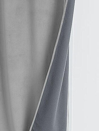 Rideau isolant et occultant en velours doublé polaire