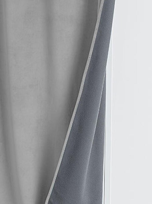 Rideau isolant et occultant en velours doublé polaire - Kiabi