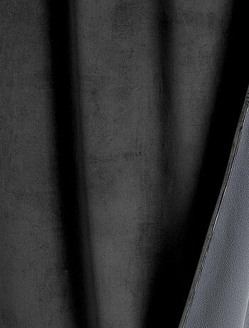 Rideau isolant et occultant en velours doublé polaire