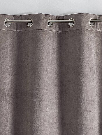 Rideau isolant et occultant en velours doublé polaire