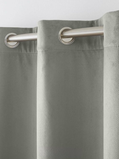 Rideau isolant et thermique en velours - Kiabi