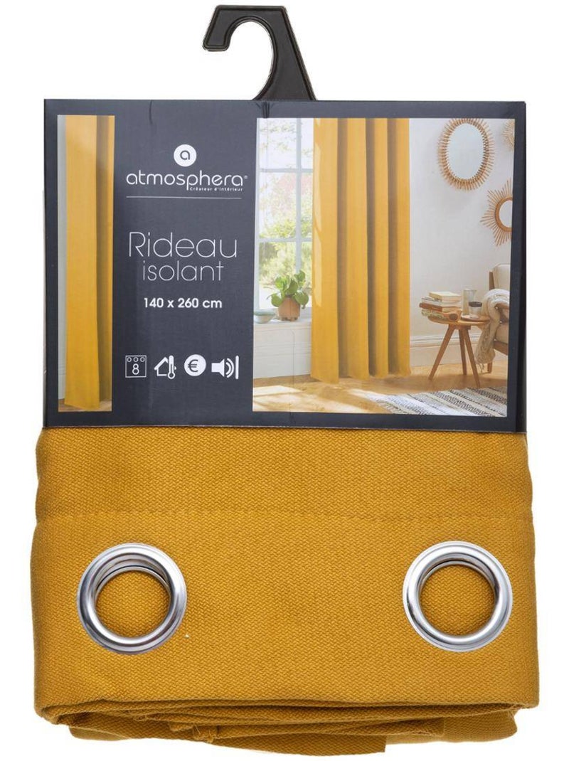 Rideau isolant ISA Ocre - Kiabi
