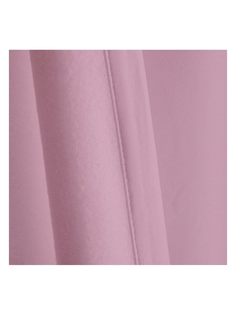 Rideau Isolant PERMANENT Rose - Kiabi