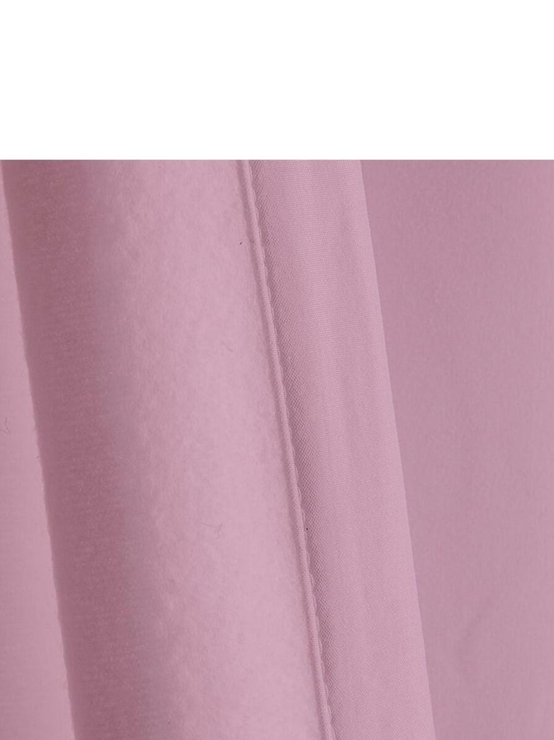 Rideau Isolant PERMANENT Rose - Kiabi