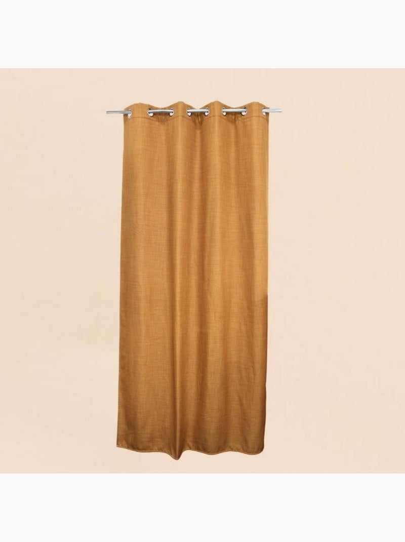 Rideau isolant phonique et thermique 140x240cm Moutarde - Kiabi