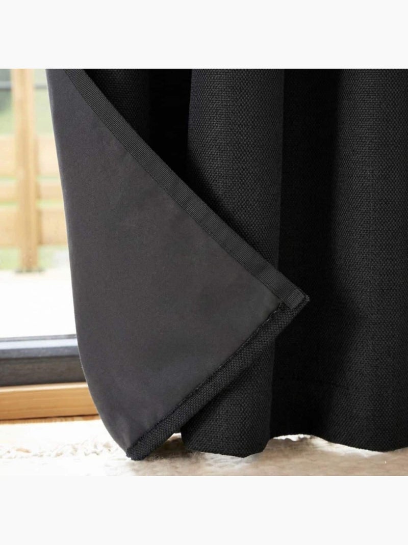Rideau isolant phonique et thermique 140x240cm Noir - Kiabi