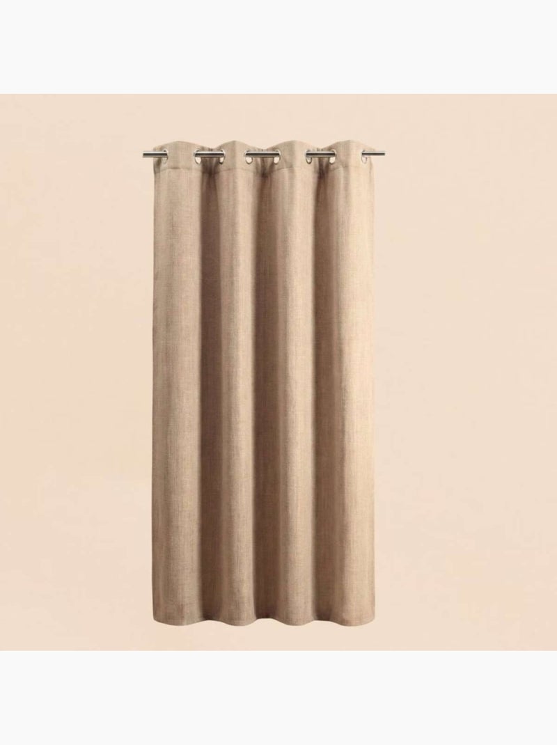 Rideau isolant phonique et thermique 140x240cm Taupe - Kiabi