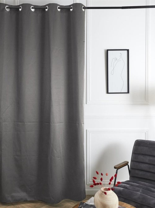Rideau isolant polaire 135x240 cm gris foncé - Kiabi