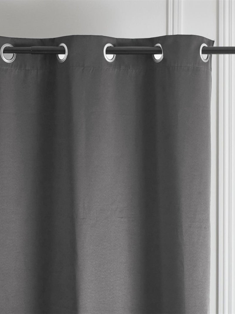 Rideau isolant polaire 135x240 cm gris foncé Gris - Kiabi
