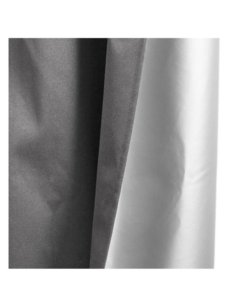 Rideau isolant polaire 135x240 cm gris foncé Gris - Kiabi