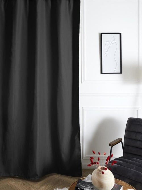 Rideau isolant polaire 135x240 cm noir - Kiabi