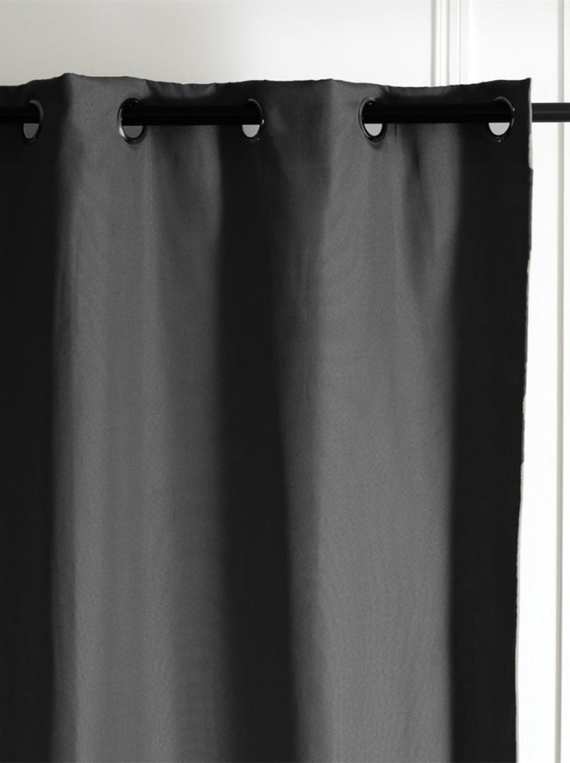 Rideau isolant polaire 135x240 cm noir Noir - Kiabi