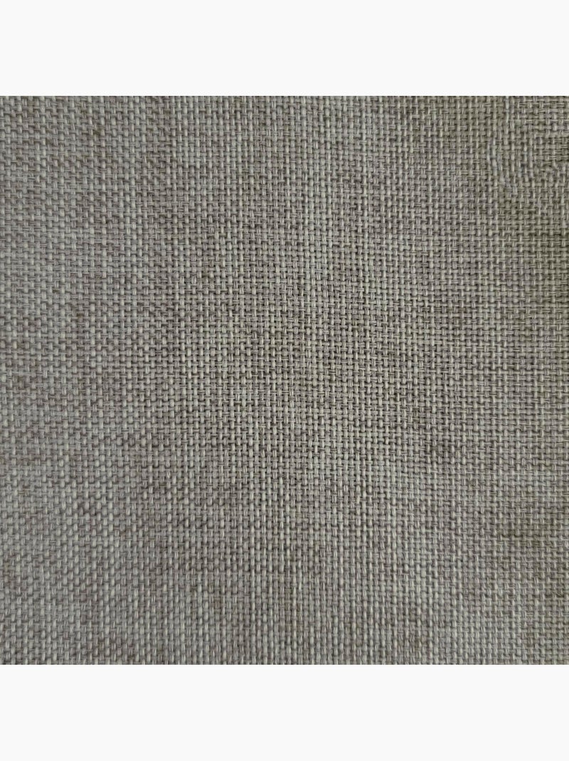 Rideau isolant sans couture effet lin chiné doublé polaire ton sur ton 135x240cm, taupe Taupe - Kiabi