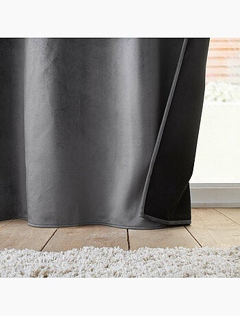 Rideau Isolant Thermique à Œillets – Velours Relief – Polarchic