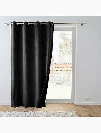 Rideau Isolant Thermique à Œillets – Velours Relief – Polarchic