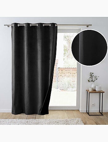 Rideau Isolant Thermique à Œillets – Velours Relief – Polarchic