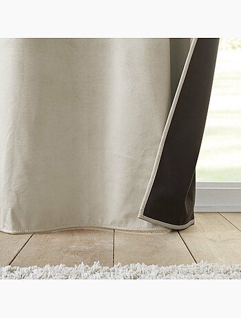 Rideau Isolant Thermique à Œillets – Velours Relief – Polarchic