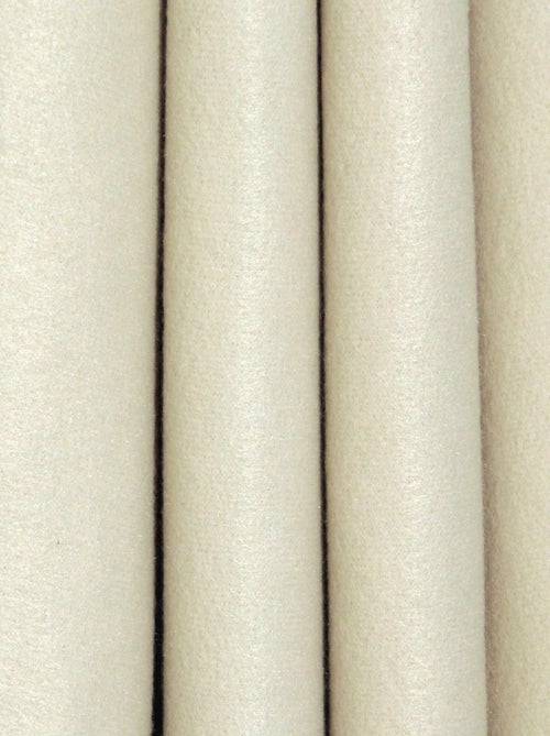 Rideau isolant thermique aspect satin à œillets 140x240cm, Beige - Kiabi