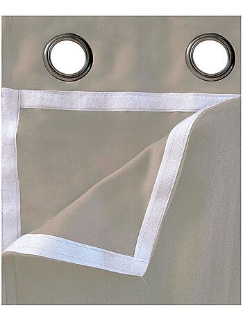 Rideau isolant Thermique doublure polaire amovible à velcro - Prêt a poser.