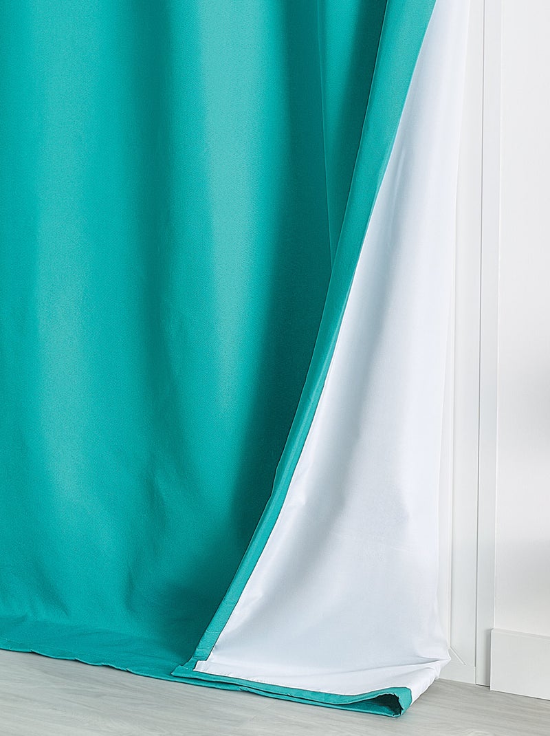 Rideau Isolant Thermique épais et ouatiné Bleu azur - Kiabi