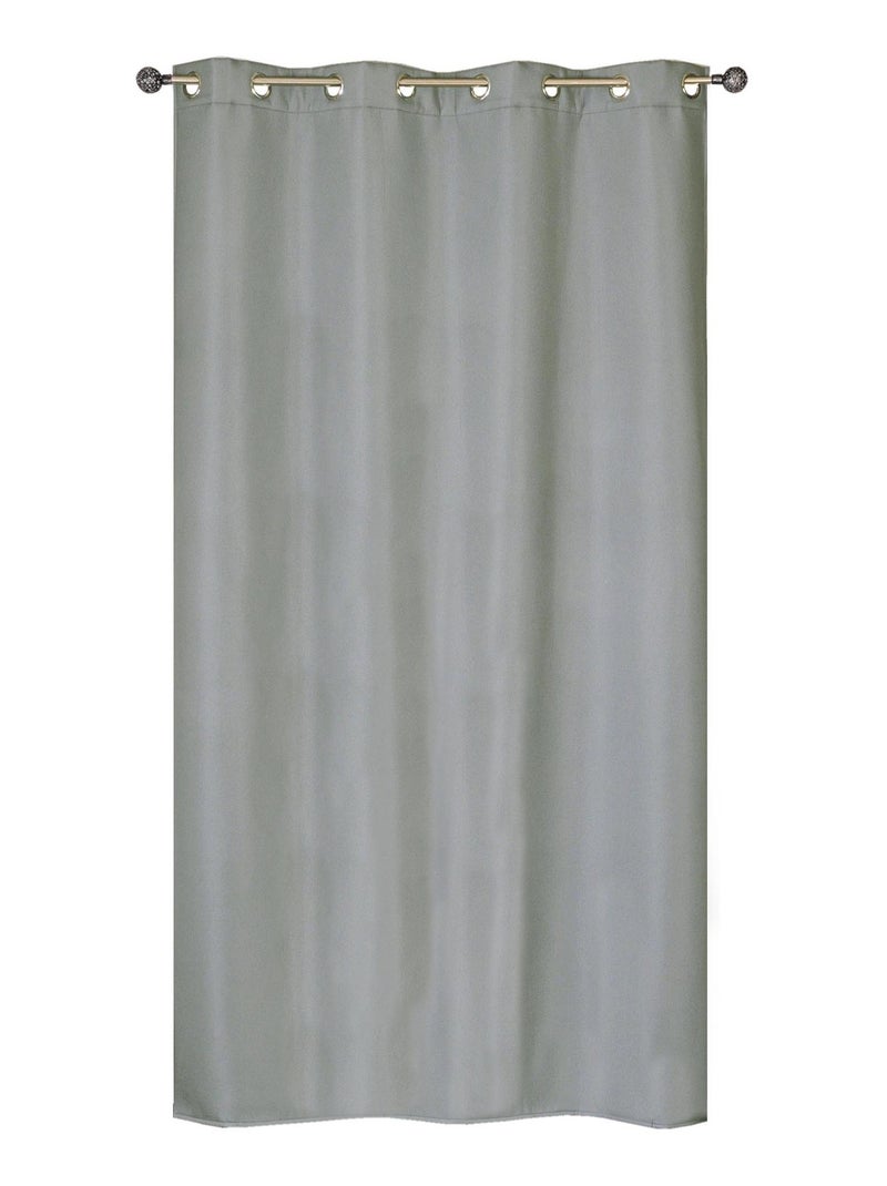 Rideau isolant Thermique et Phonique - Prêt à poser. Gris Argenté - Kiabi