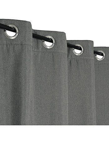 Rideau isolant thermique moderne à œillets 140x240cm, anthracite
