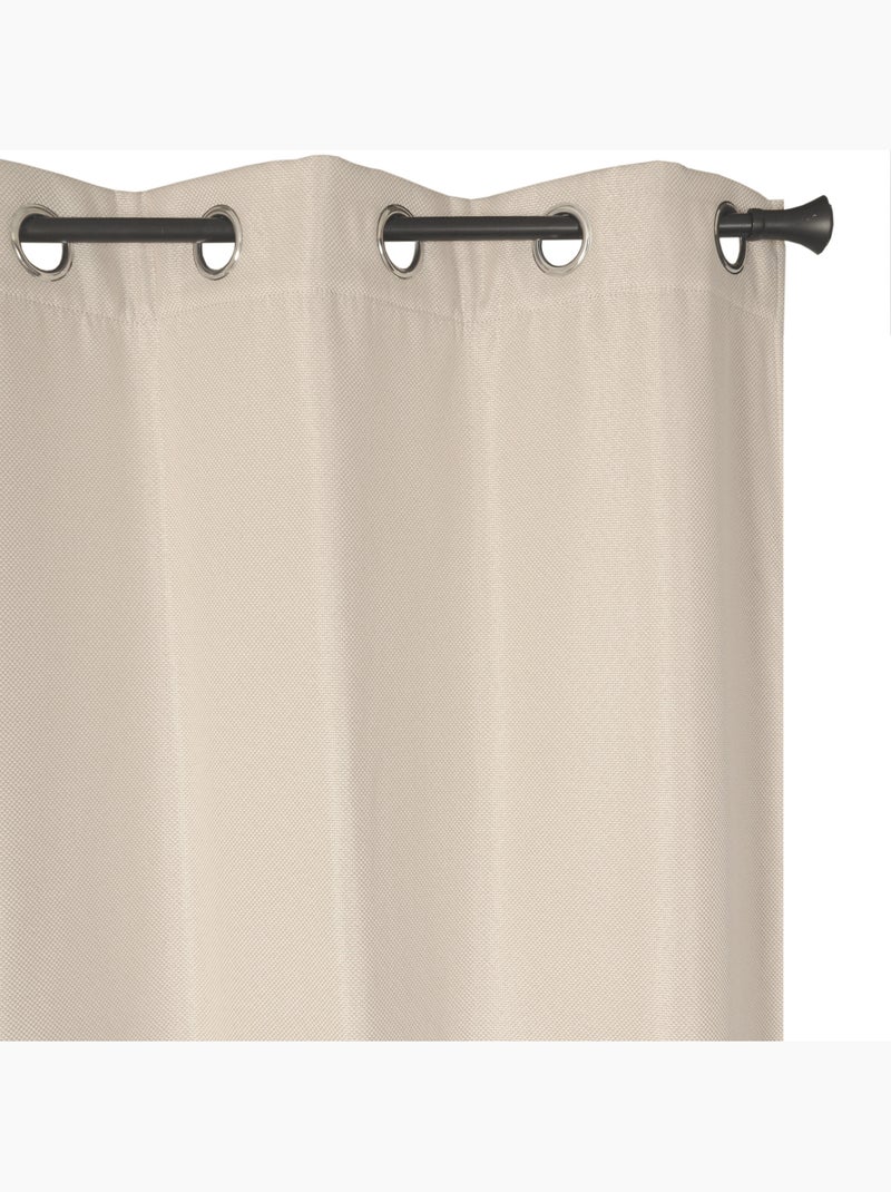 Rideau isolant thermique moderne à œillets 140x240cm, beige Beige - Kiabi