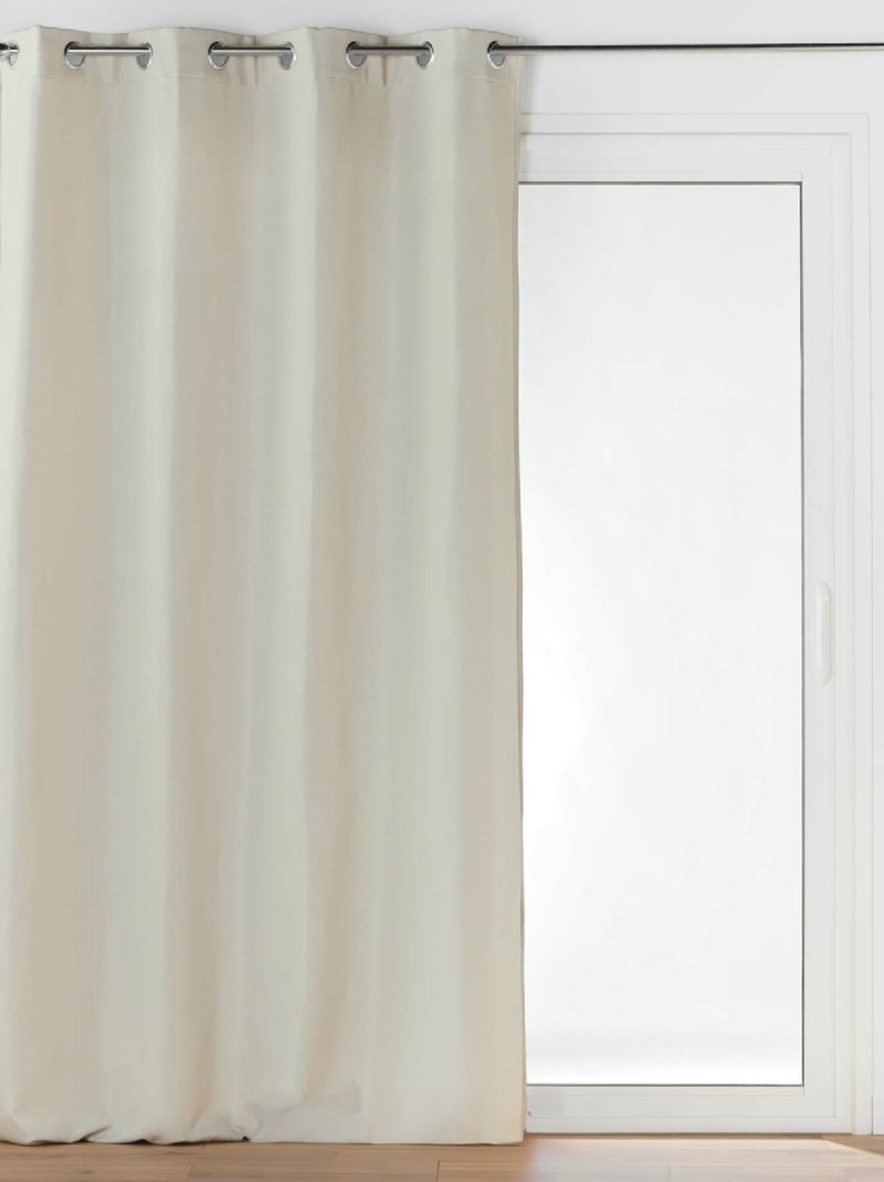 Rideau Isolant Thermique  Uni Beige clair - Kiabi