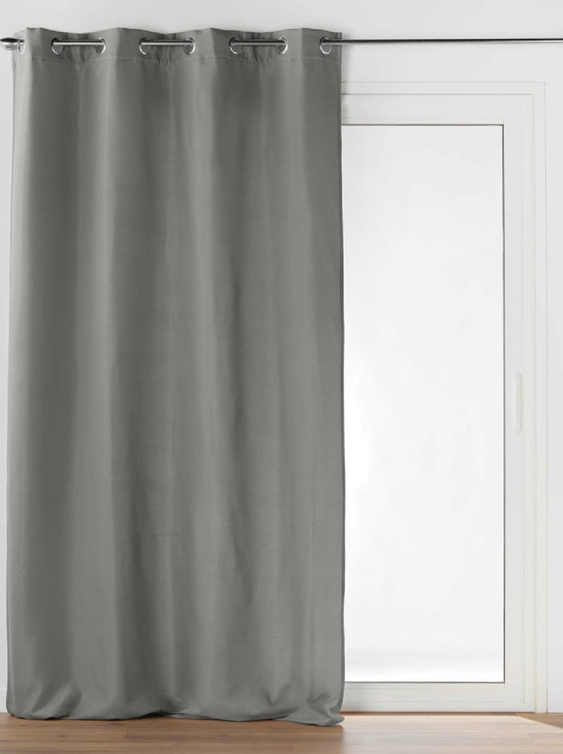 Rideau Isolant Thermique  Uni Gris - Kiabi