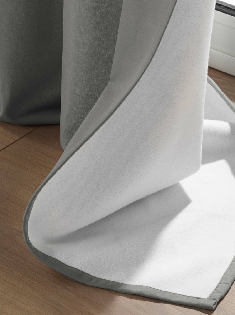 Rideau Isolant Thermique  Uni Gris - Kiabi