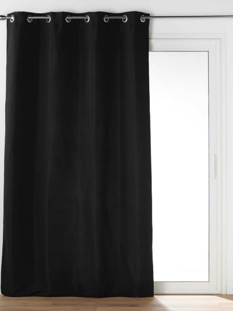 Rideau Isolant Thermique  Uni Noir - Kiabi