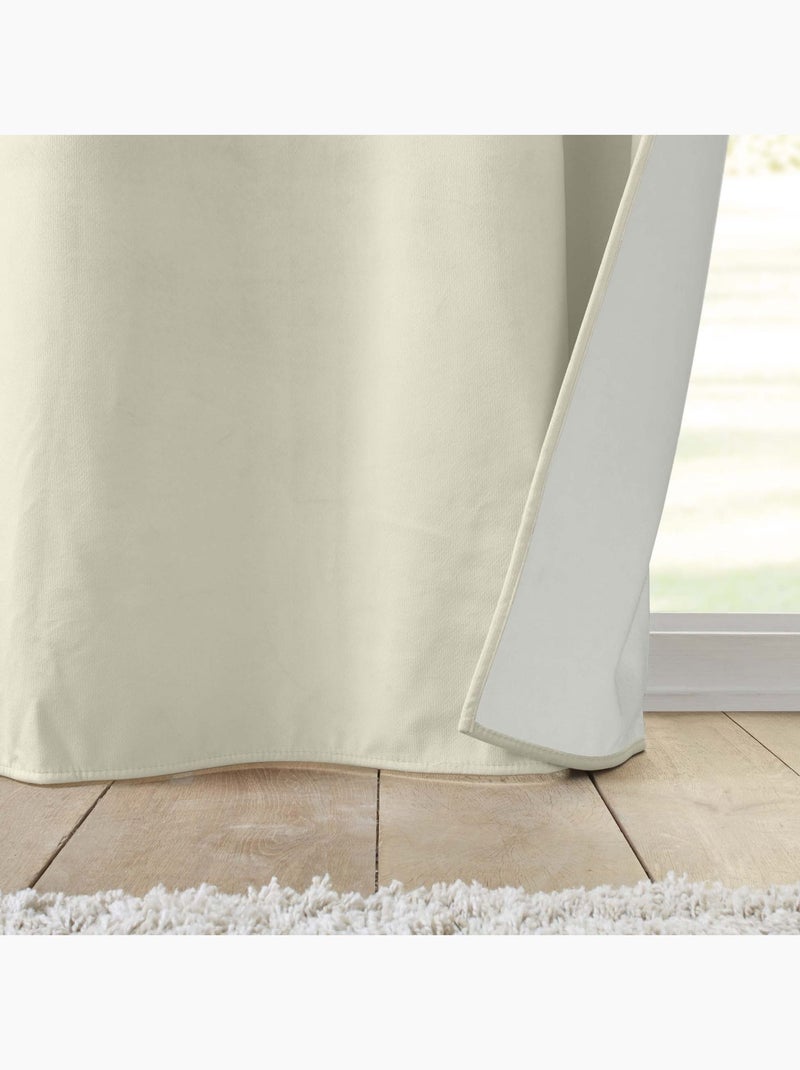 Rideau isolant thermique velours Polarchic - Douceur D'intérieur Ecru - Kiabi