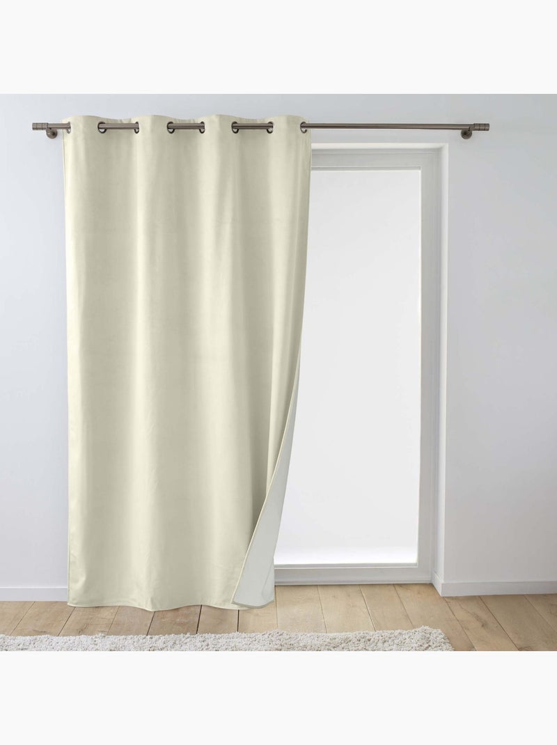 Rideau isolant thermique velours Polarchic - Douceur D'intérieur Ecru - Kiabi
