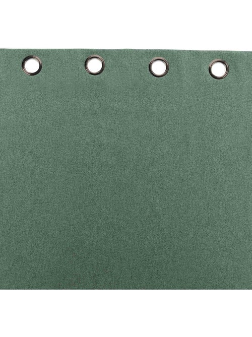 Rideau isolant uni chiné à œillets - Kiabi Rideau isolant uni chiné à œillets - Kiabi