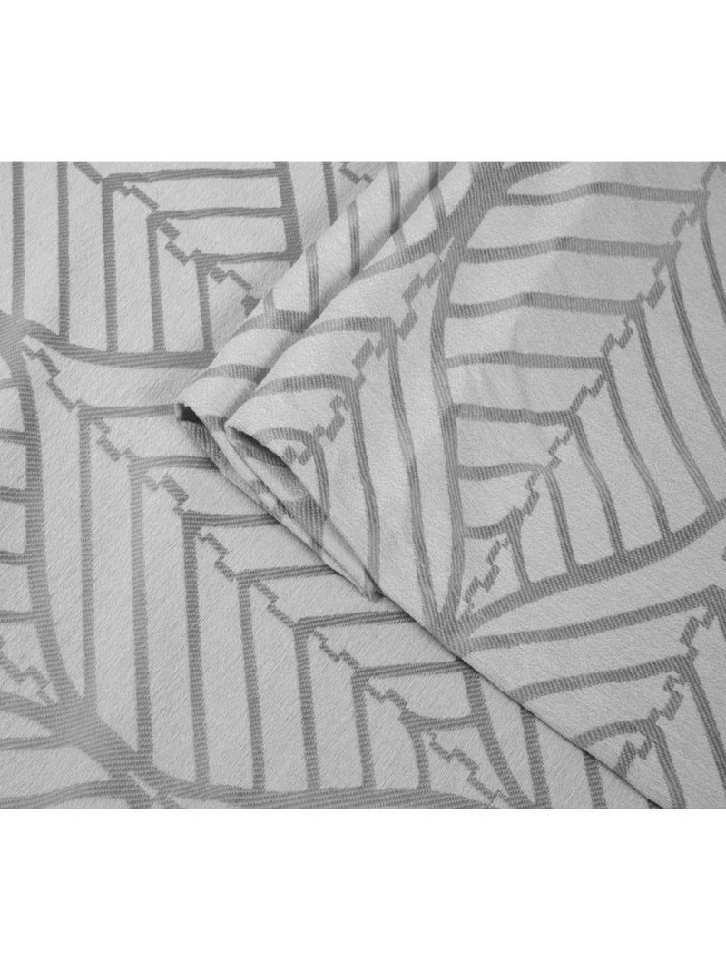 Rideau jacquard 140x260cm "Lisbon" Gris - Kiabi