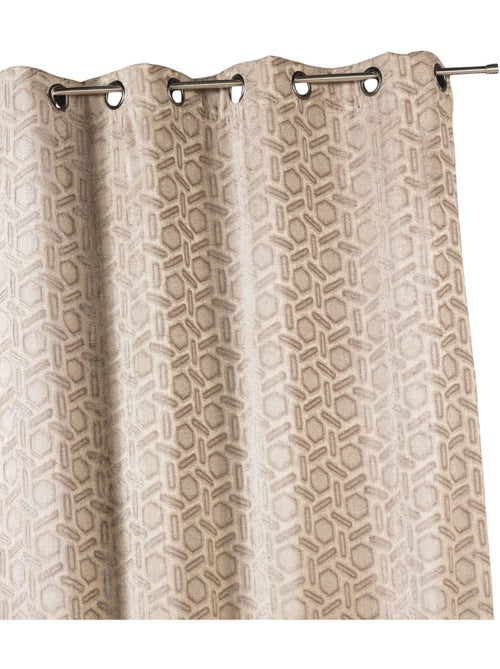 Rideau jacquard à imprimés design - Kiabi