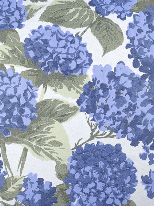 Rideau jacquard à motif hortensia - Kiabi