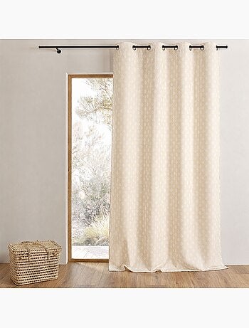 Rideau jacquard à motifs arrondis poids