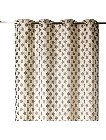 Rideau jacquard à motifs arrondis poids