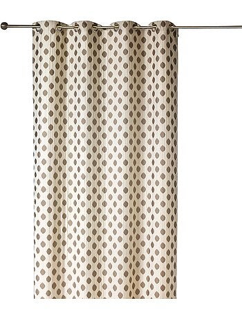 Rideau jacquard à motifs arrondis poids