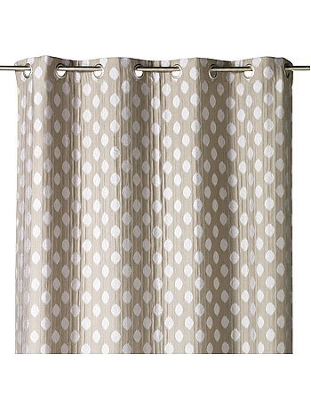 Rideau jacquard à motifs arrondis poids
