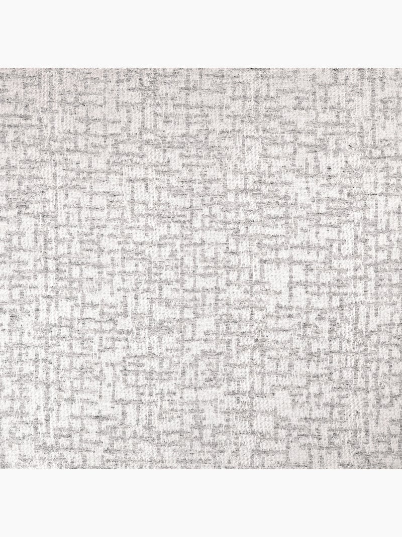 Rideau jacquard à oeillets  - Effet tweed Gris - Kiabi