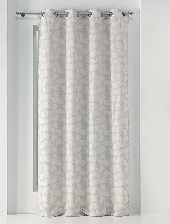 Rideau 'jacquard' à œillets