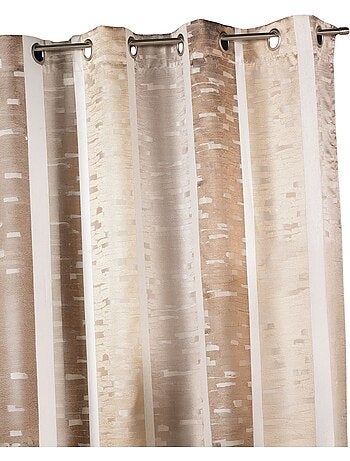 Rideau jacquard à rayures verticales colorées